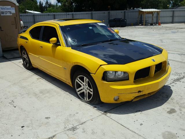 2B3KA53H76H385115 - 2006 DODGE CHARGER R/ YELLOW photo 1