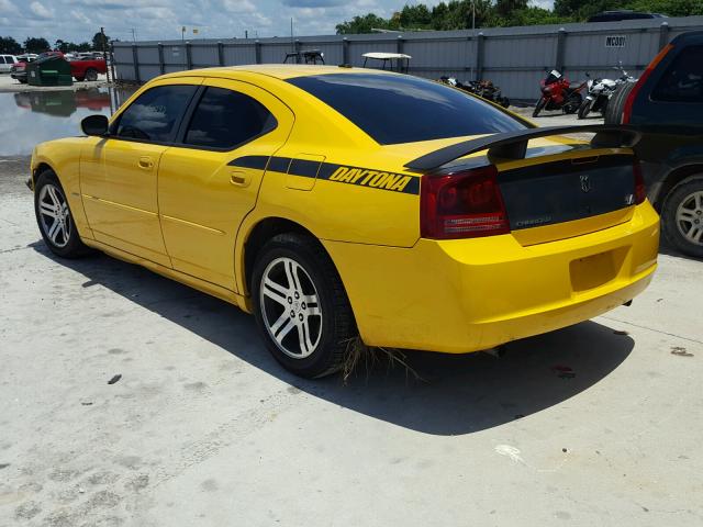 2B3KA53H76H385115 - 2006 DODGE CHARGER R/ YELLOW photo 3