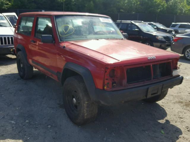 1J4FJ27P6PL503539 - 1993 JEEP CHEROKEE RED photo 1