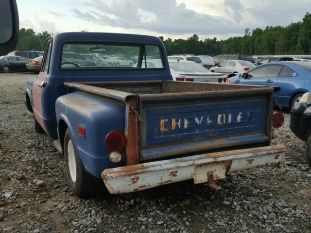 CS148B152769 - 1968 CHEVROLET C10 STEPSI BLUE photo 3