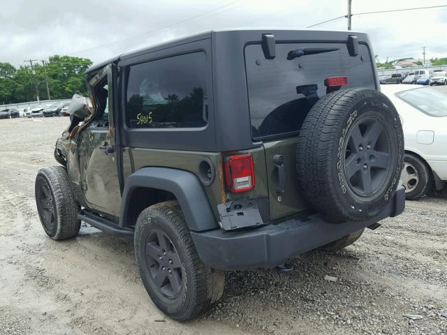 1C4AJWAG3FL644227 - 2015 JEEP WRANGLER S GREEN photo 3