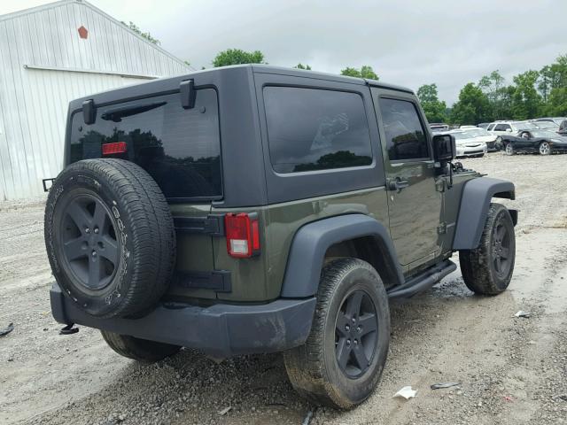 1C4AJWAG3FL644227 - 2015 JEEP WRANGLER S GREEN photo 4