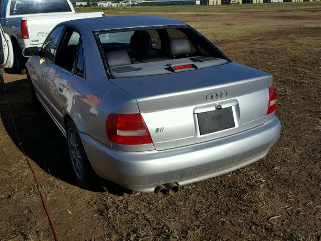 WAUDD68D3YA102783 - 2000 AUDI S4 2.7 QUA SILVER photo 3