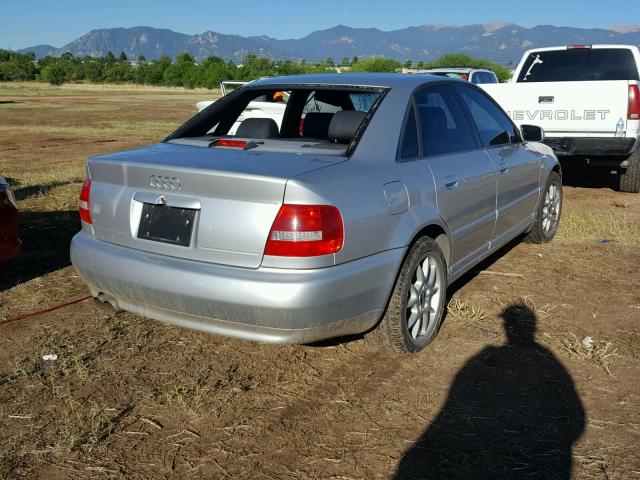 WAUDD68D3YA102783 - 2000 AUDI S4 2.7 QUA SILVER photo 4