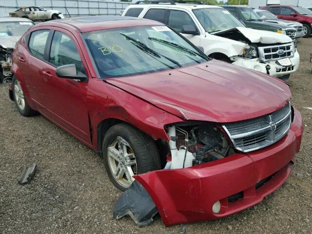 1B3LC56K88N690591 - 2008 DODGE AVENGER SX RED photo 1