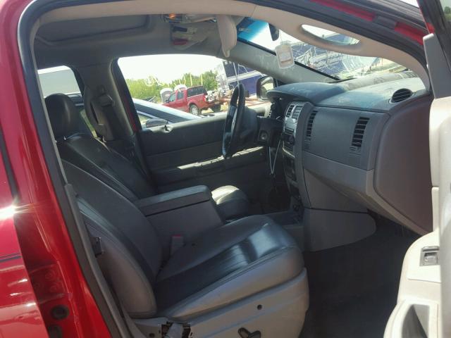 1D4HD58D04F211412 - 2004 DODGE DURANGO LI RED photo 5