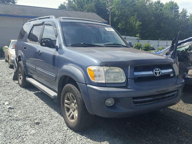 5TDBT48A05S248533 - 2005 TOYOTA SEQUOIA BLUE photo 1