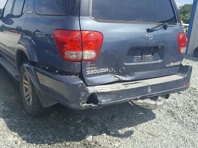 5TDBT48A05S248533 - 2005 TOYOTA SEQUOIA BLUE photo 9