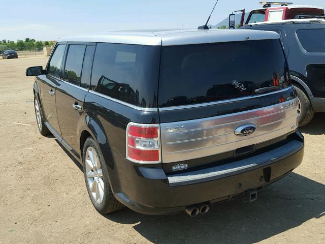 2FMHK6DC0ABA74504 - 2010 FORD FLEX LIMIT BLACK photo 3