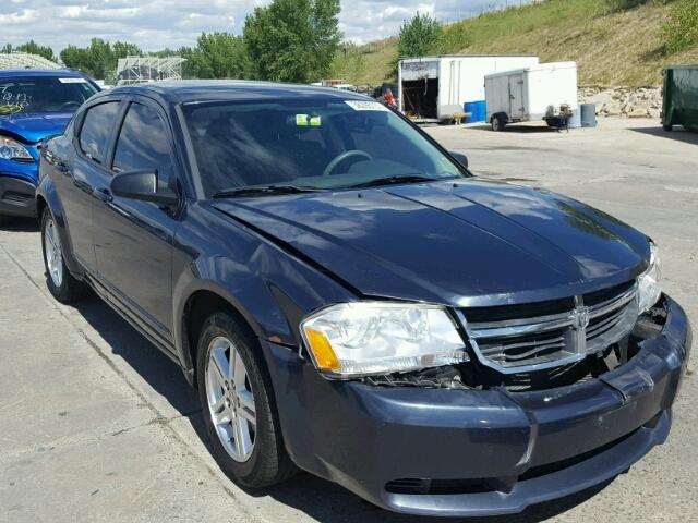 1B3LC56R68N270325 - 2008 DODGE AVENGER SX BLUE photo 1