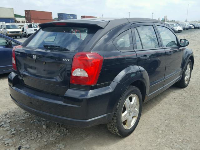 1B3HB48B47D339052 - 2007 DODGE CALIBER SX BLACK photo 4