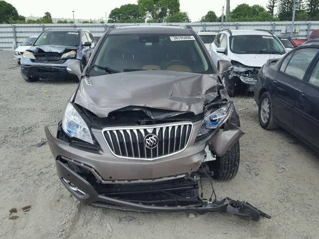 KL4CJDSBXFB147031 - 2015 BUICK ENCORE PRE BROWN photo 9