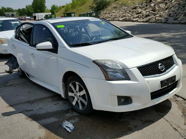 3N1AB6AP6CL743379 - 2012 NISSAN SENTRA 2.0 WHITE photo 1