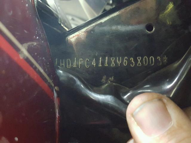 1HD1FC4118Y638003 - 2008 HARLEY-DAVIDSON FLHTCUI MAROON photo 19