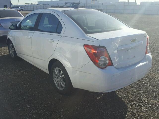 1G1JA5SH5C4146417 - 2012 CHEVROLET SONIC LS WHITE photo 3