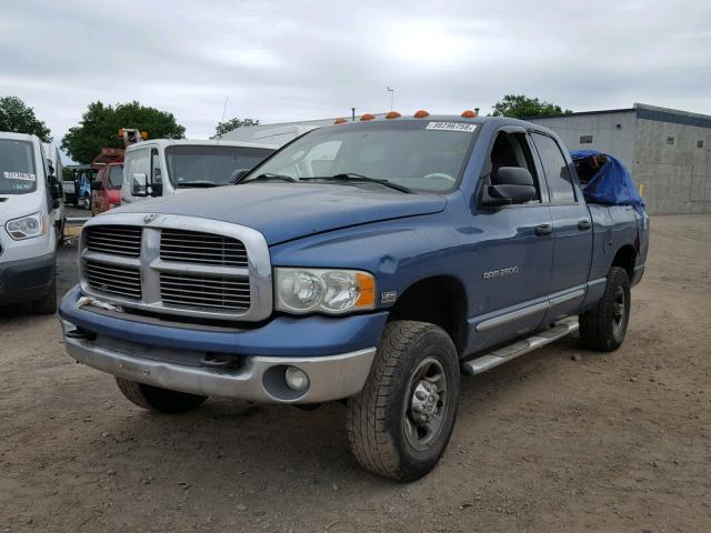 3D7KU28D74G159024 - 2004 DODGE RAM 2500 S BLUE photo 2