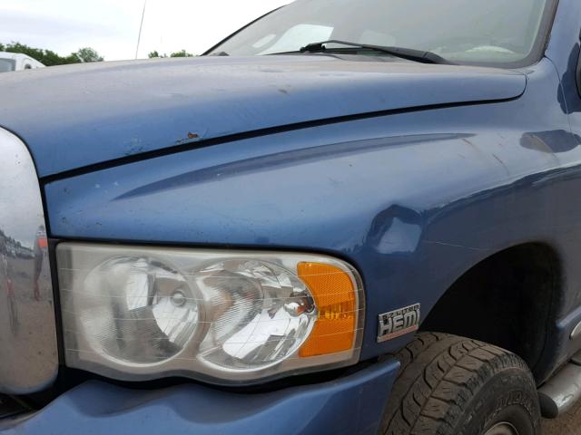 3D7KU28D74G159024 - 2004 DODGE RAM 2500 S BLUE photo 9