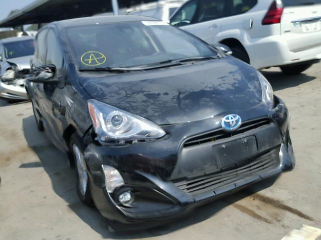 JTDKDTB3XH1592180 - 2017 TOYOTA PRIUS C BLACK photo 1