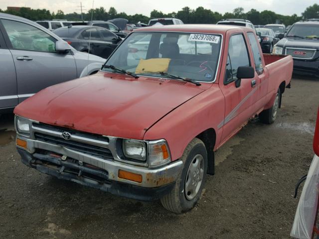 JT4RN93P5N5067385 - 1992 TOYOTA PICKUP RED photo 2