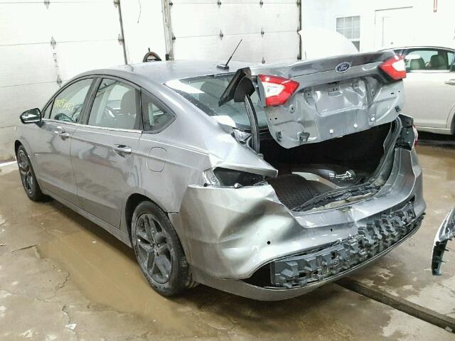 3FA6P0H77DR183478 - 2013 FORD FUSION CHARCOAL photo 3