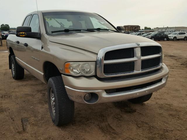 3D7KU28D13G759214 - 2003 DODGE RAM 2500 S GOLD photo 1