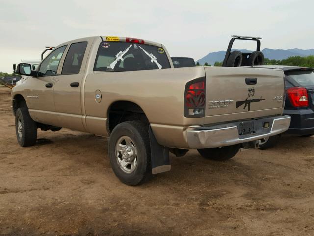 3D7KU28D13G759214 - 2003 DODGE RAM 2500 S GOLD photo 3