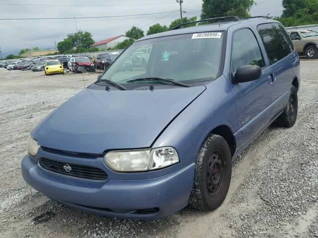 4N2XN11T7XD828125 - 1999 NISSAN QUEST SE BLUE photo 2