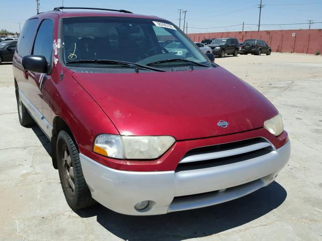 4N2ZN16T51D803040 - 2001 NISSAN QUEST SE RED photo 1