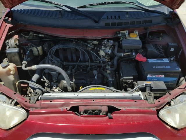 4N2ZN16T51D803040 - 2001 NISSAN QUEST SE RED photo 7