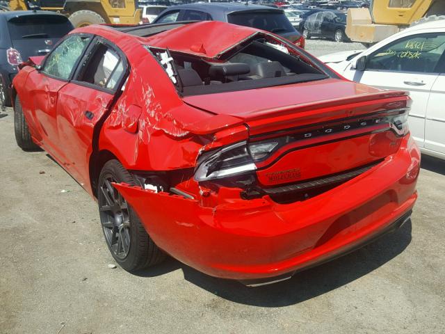 2C3CDXCT2JH180759 - 2018 DODGE CHARGER R/ RED photo 3