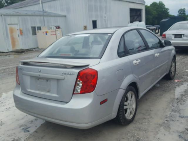 KL5JJ56Z26K309444 - 2006 SUZUKI FORENZA PR SILVER photo 4