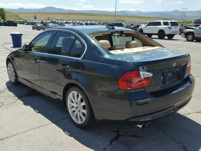 WBAVD33536KV66294 - 2006 BMW 330 XI GREEN photo 3