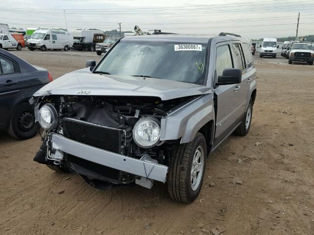 1C4NJPBB3GD801633 - 2016 JEEP PATRIOT SP SILVER photo 2