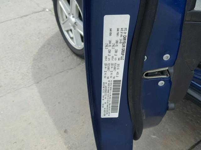 1J4NT4FB5AD517215 - 2010 JEEP COMPASS SP BLUE photo 10