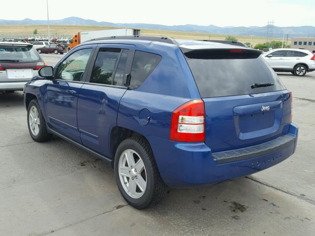 1J4NT4FB5AD517215 - 2010 JEEP COMPASS SP BLUE photo 3