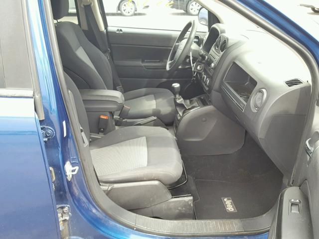 1J4NT4FB5AD517215 - 2010 JEEP COMPASS SP BLUE photo 5
