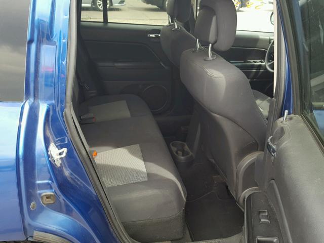 1J4NT4FB5AD517215 - 2010 JEEP COMPASS SP BLUE photo 6