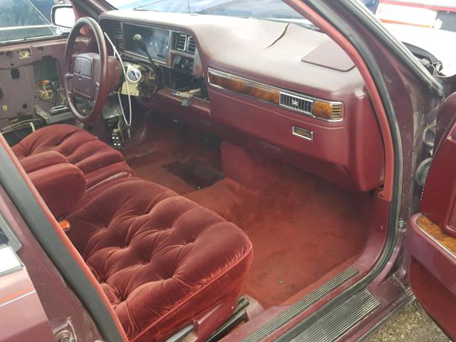 1C3XY66R8MD235099 - 1991 CHRYSLER NEW YORKER BURGUNDY photo 5