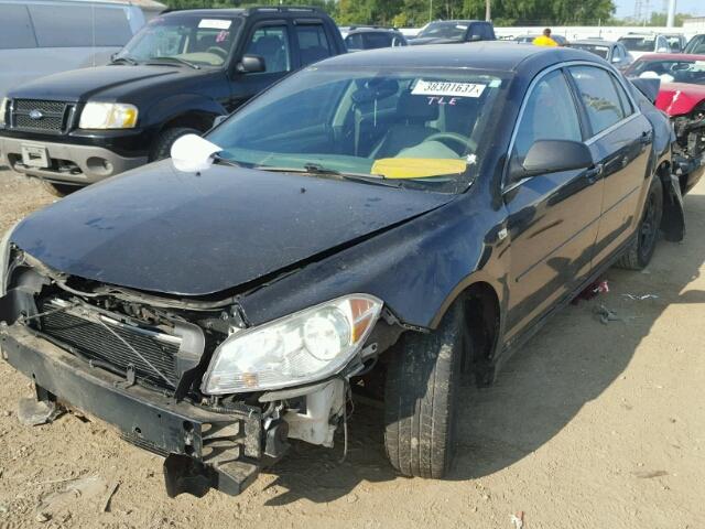 1G1ZG57B18F236715 - 2008 CHEVROLET MALIBU LS BLACK photo 2