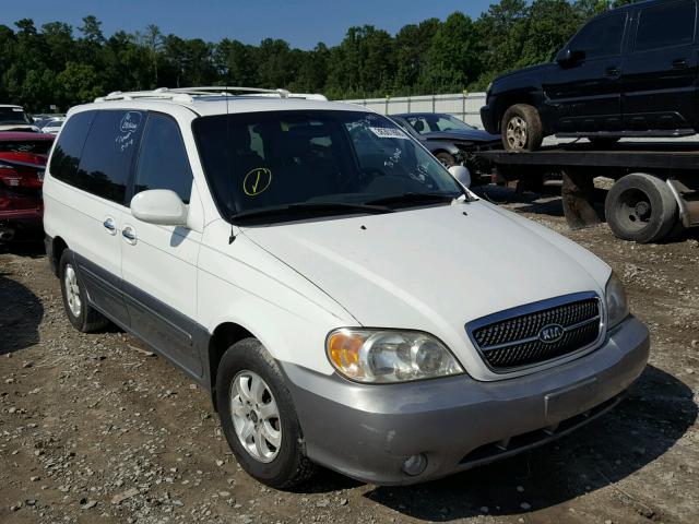 KNDUP132X56676203 - 2005 KIA SEDONA EX WHITE photo 1