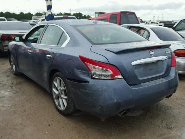 1N4AA5AP9BC854695 - 2011 NISSAN MAXIMA S BLUE photo 3