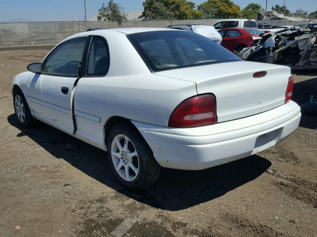 1B3ES42C5VD172637 - 1997 DODGE NEON HIGHL WHITE photo 3