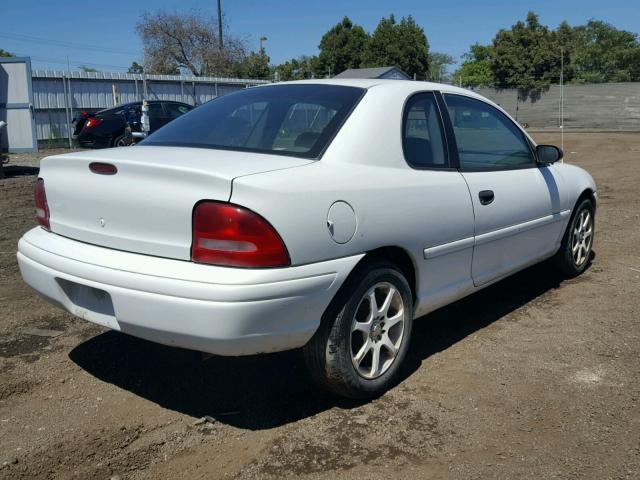 1B3ES42C5VD172637 - 1997 DODGE NEON HIGHL WHITE photo 4