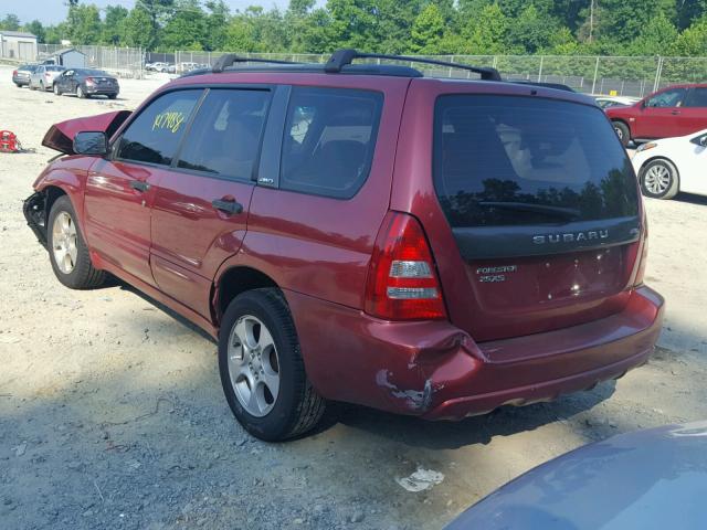 JF1SG65634H715467 - 2004 SUBARU FORESTER 2 RED photo 3