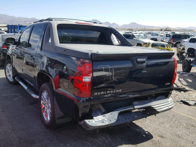 3GNFK12337G314725 - 2007 CHEVROLET AVALANCHE BLACK photo 3