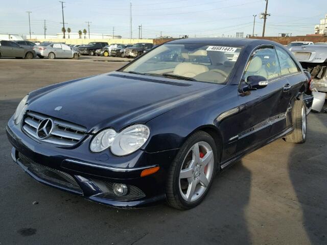 WDBTJ56H09F269046 - 2009 MERCEDES-BENZ CLK 350 BLUE photo 2