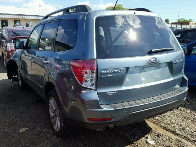 JF2SHBDC1BH767363 - 2011 SUBARU FORESTER 2 GRAY photo 3