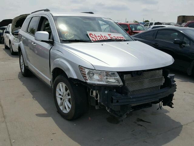 3C4PDCBG0ET177902 - 2014 DODGE JOURNEY SX SILVER photo 1