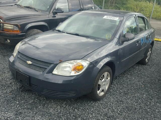 1G1AK58F387140401 - 2008 CHEVROLET COBALT LS GRAY photo 2