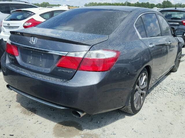 1HGCR2F50DA052666 - 2013 HONDA ACCORD GRAY photo 4